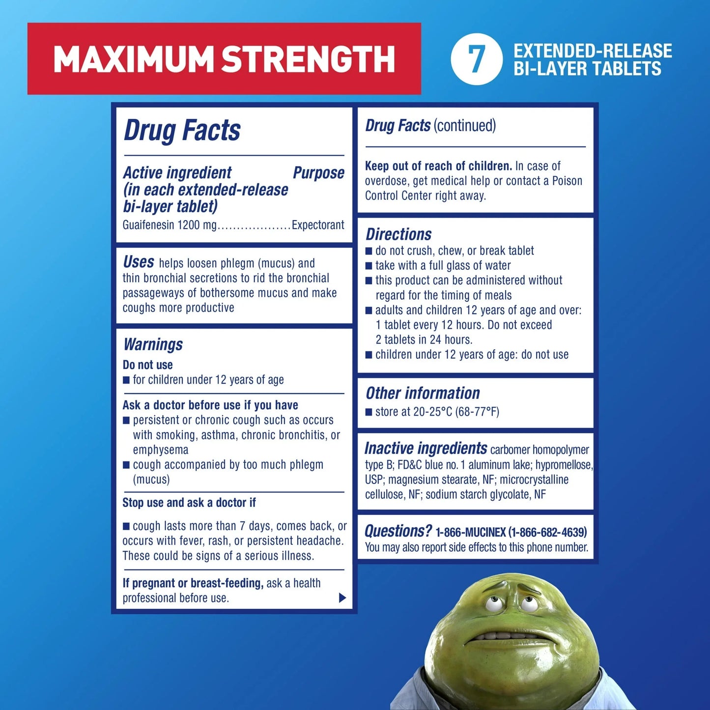 Mucinex 12 Hour Max Strength Expectorant Tablets – Mucus Relief, 7 Ct - Exotic Pro
