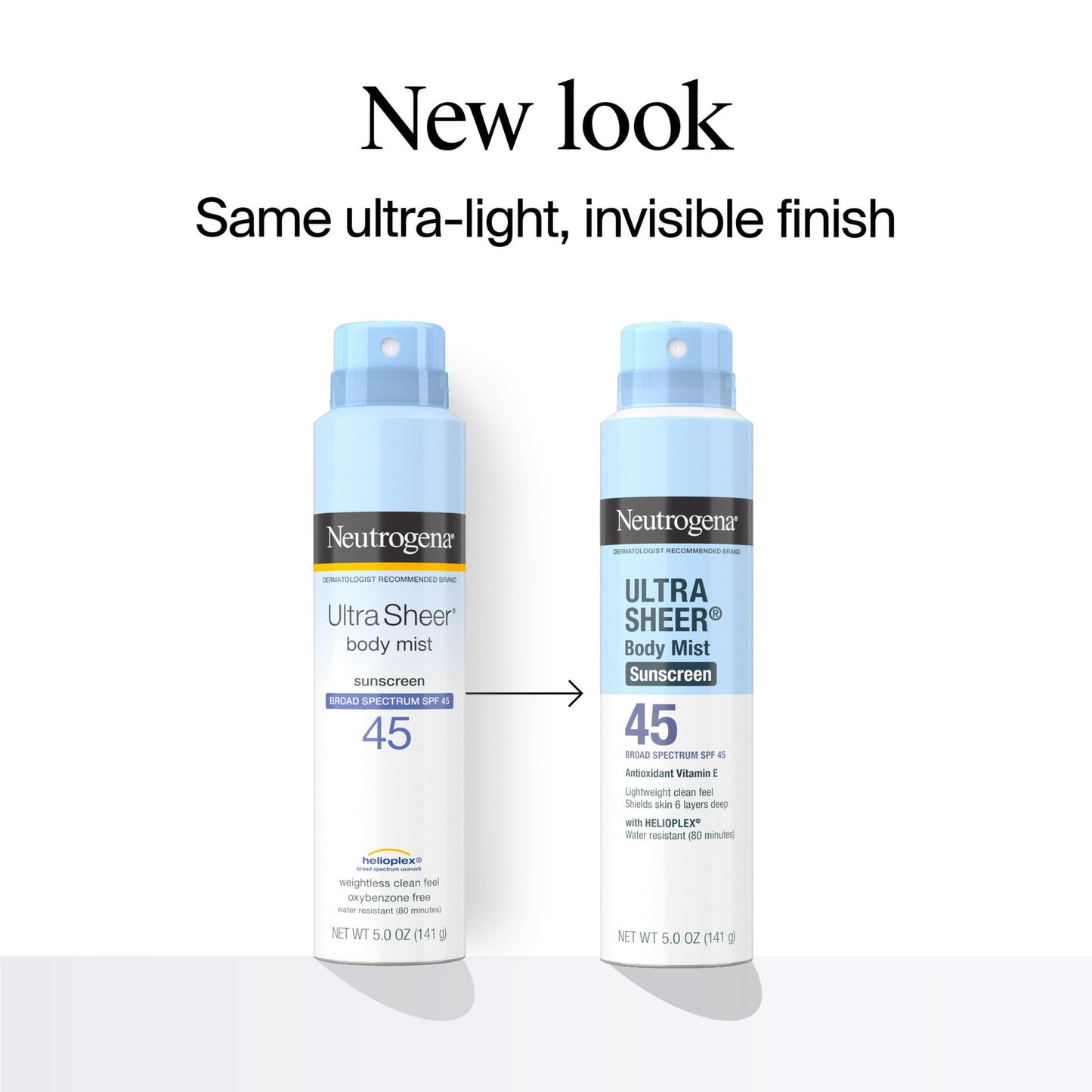 Neutrogena Ultra Sheer Sunscreen Spray SPF 45, Lightweight Formula, 5 oz - Exotic Pro