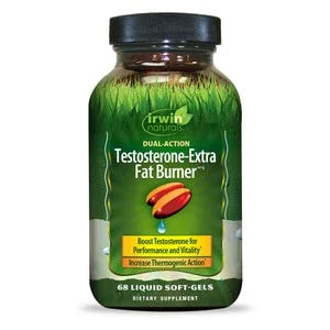 Irwin Naturals Testosterone-Extra Fat Burner Supplement, 68 Softgels - Exotic Pro
