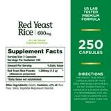 Nature’s Bounty Red Yeast Rice 600 mg Capsules, Herbal Health, 250 Ct - Exotic Pro