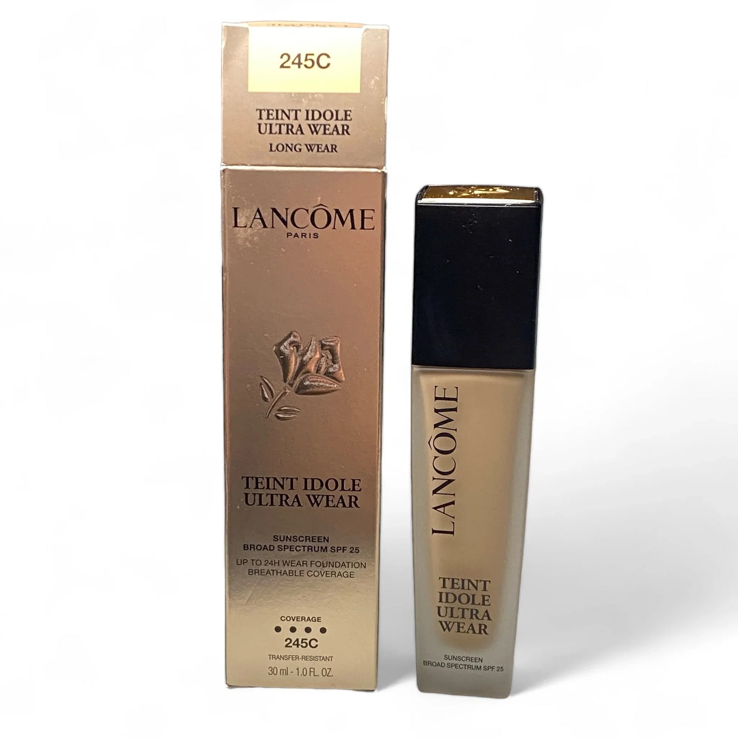Lancôme Teint Idole Ultra Wear Foundation SPF 25, 245C, 1 oz Longwear - Exotic Pro