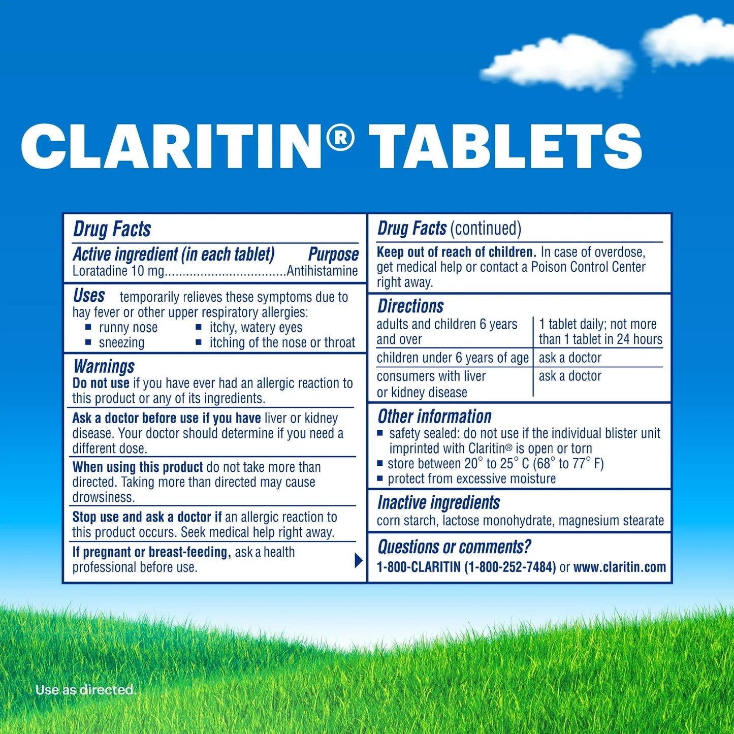 Claritin 24-Hour Allergy Relief Tablets, 10mg Loratadine, Non-Drowsy, 70 Ct - Exotic Pro