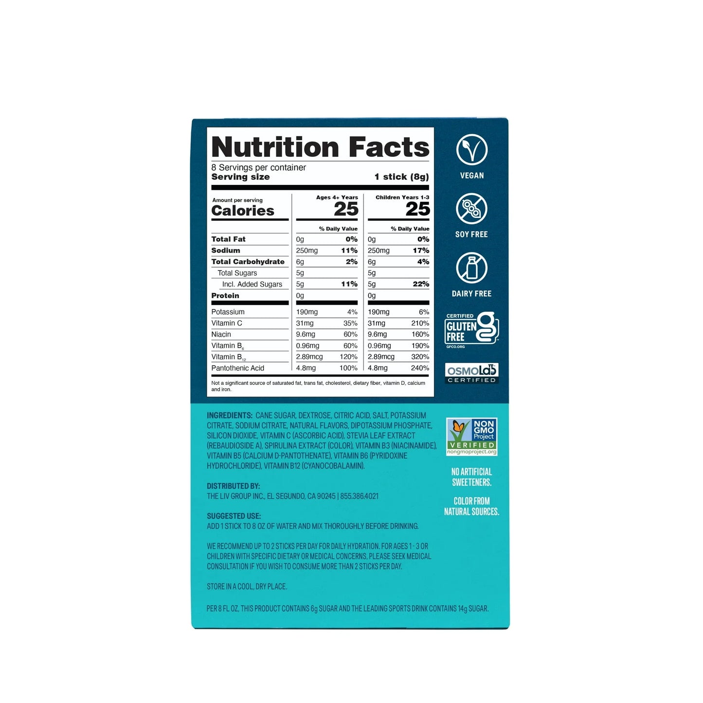 Liquid I.V. Hydration Multiplier Kids Cotton Candy Drink Mix | 8 Packets - Exotic Pro