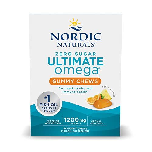Nordic Naturals Ultimate Omega Gummy Chews, Tropical Fruit Flavor, 54 Ct - Exotic Pro