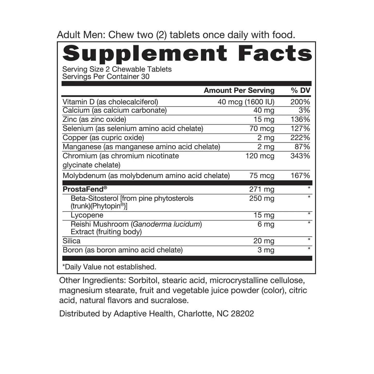 Super Beta Prostate Advanced 60 Ct | Men’s Chewable Supplement with Berry Flavor - Exotic Pro