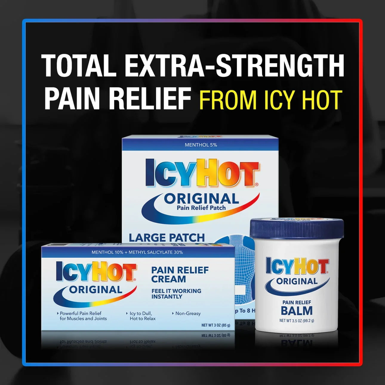 Icy Hot Original Pain Relief Cream, Menthol & Methyl Salicylate, 3 oz - Exotic Pro