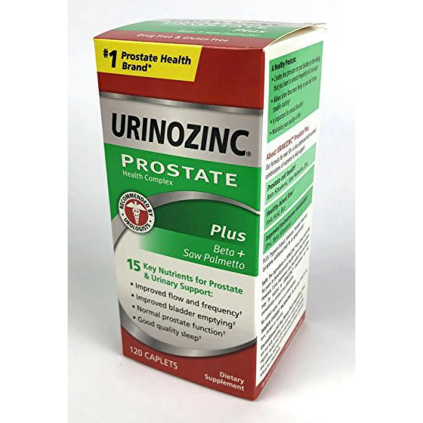 Urinozinc Prostate Health Complex 120 Ct | Men's Supplement for Prostate & Urinary Support - Exotic Pro