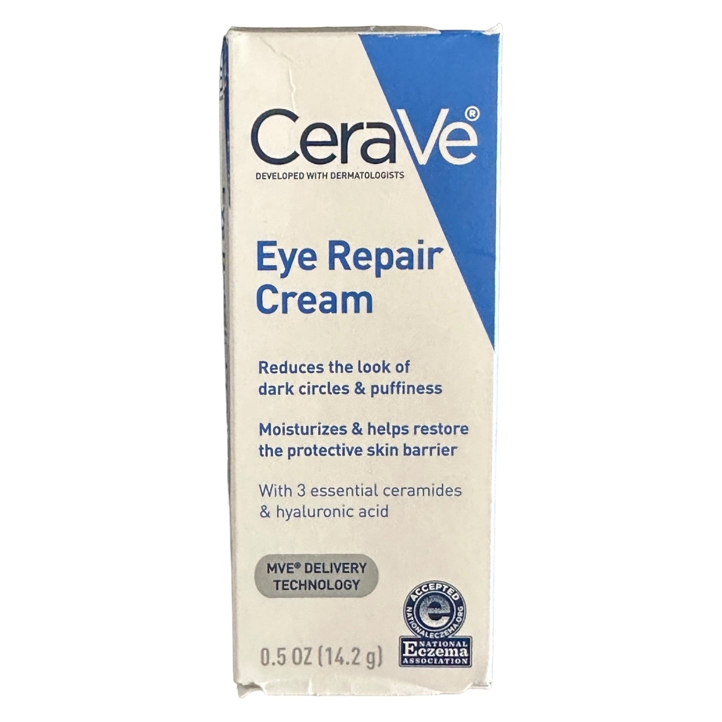 CeraVe Eye Repair Cream Dark Circles Puffiness All Skin Types 0.5 oz - Exotic Pro