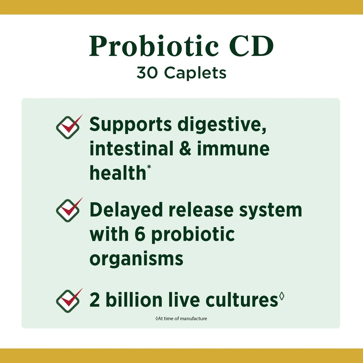 Nature's Bounty Controlled Delivery Digestive Probiotic – 30 Ct | Gut Health Support - Exotic Pro