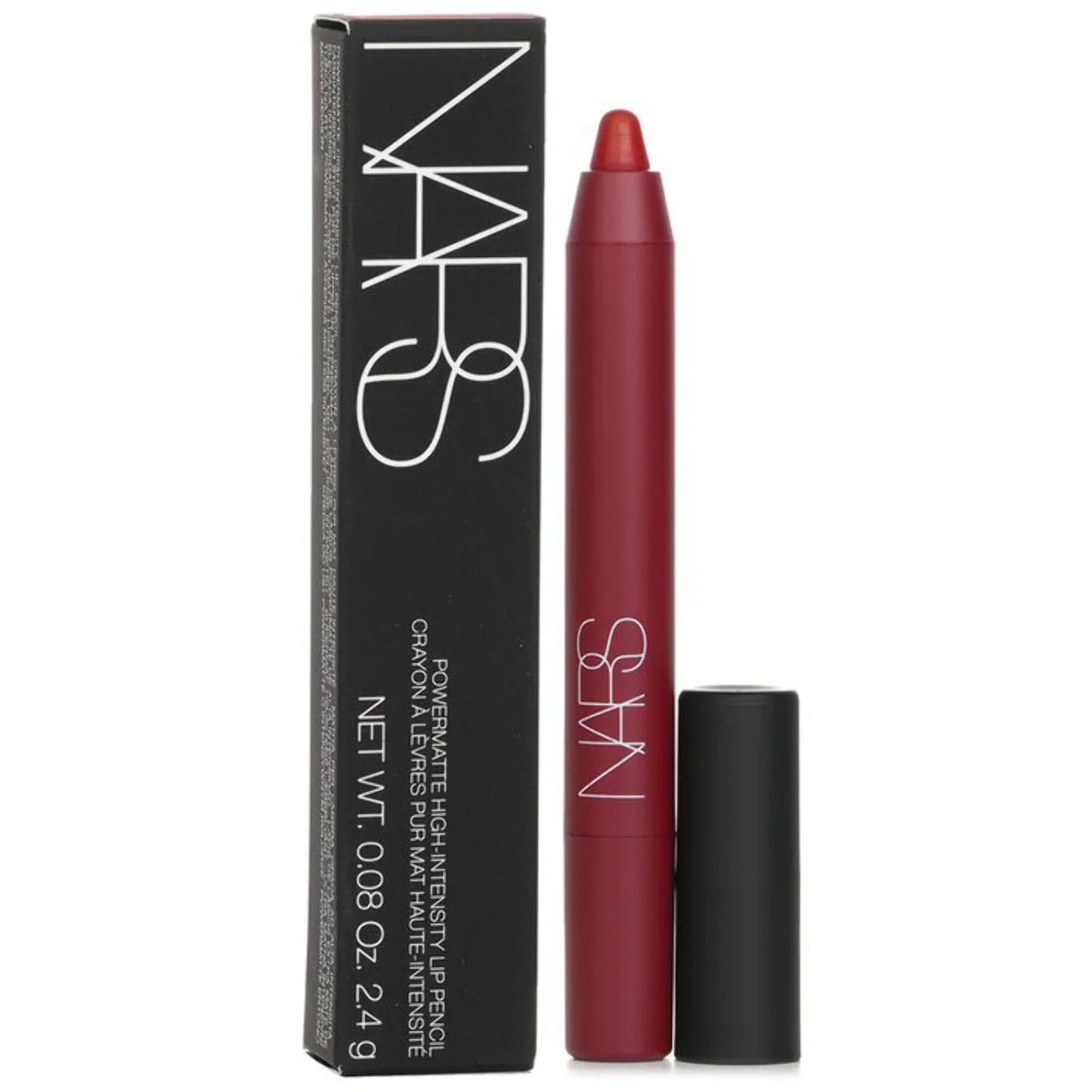 NARS Powermatte Lip Pencil 185 Cruella – Bold Matte Red 2.4g / 0.08 oz - Exotic Pro