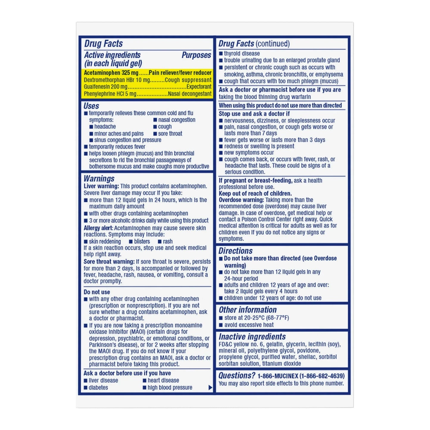 Mucinex Fast-Max Cold & Flu Liquid Gels, Cough & Congestion Relief, 16 Ct - Exotic Pro