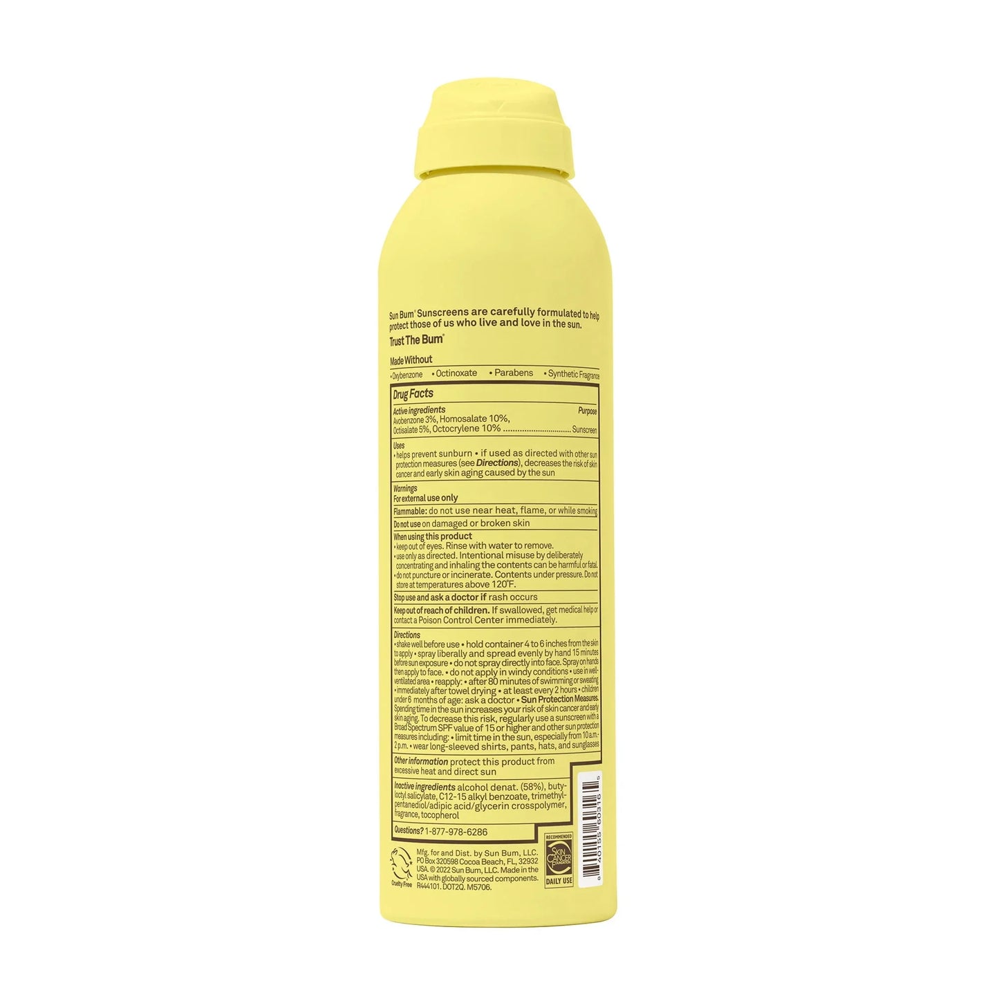 Sun Bum Kids Clear Sunscreen Spray SPF 50 | 6 oz Gentle Broad-Spectrum Protection - Exotic Pro