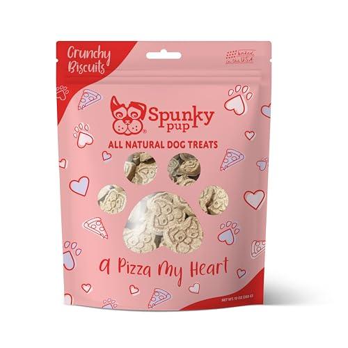Spunky Pup A Pizza My Heart Crunchy Dog Biscuit Treats, 10 oz - Exotic Pro