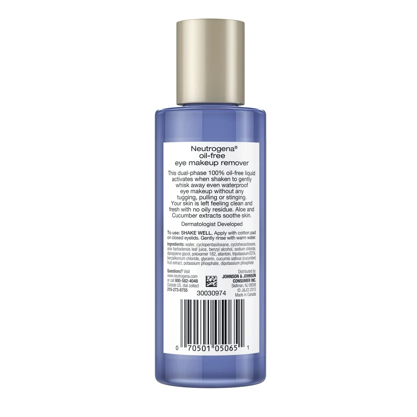 Neutrogena Oil-Free Gentle Eye Makeup Remover – 5.5 fl oz - Exotic Pro