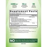 Turmeric Curcumin 2000mg 90 Caps w/ Bioperine 95% Curcuminoids Non-GMO - Exotic Pro