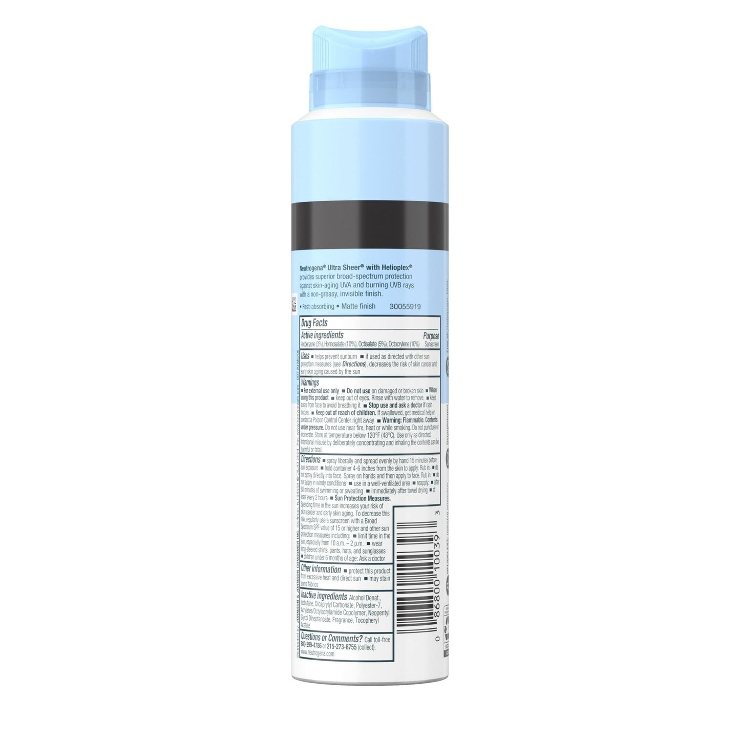 Neutrogena Ultra Sheer Sunscreen Spray SPF 45, Lightweight Formula, 5 oz - Exotic Pro