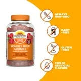 Sundown Women’s Multivitamin Gummies, With Biotin and Collagen, Raspberry Flavor, 150 Count (Packaging May Vary) - Exotic Pro