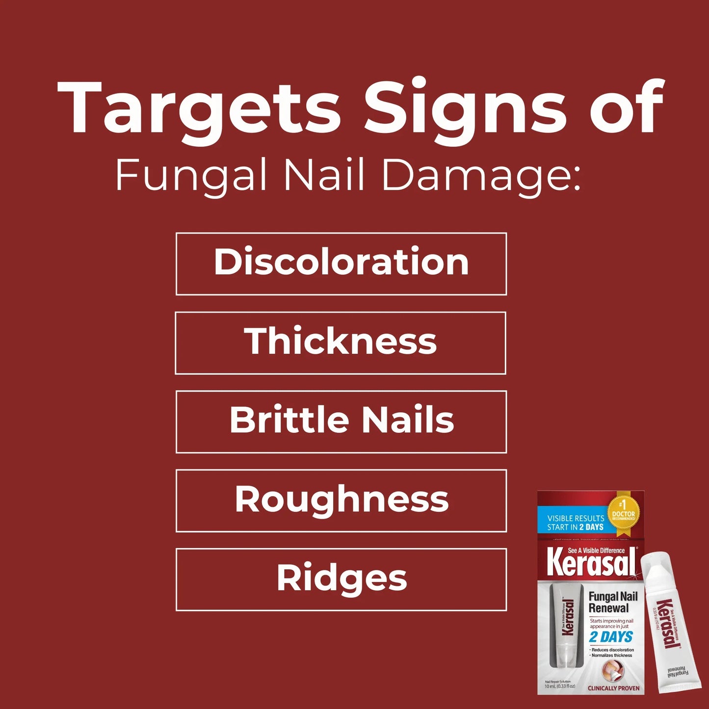 Kerasal Fungal Nail Renewal 0.33 fl oz – Improves Damaged Nail Appearance - Exotic Pro