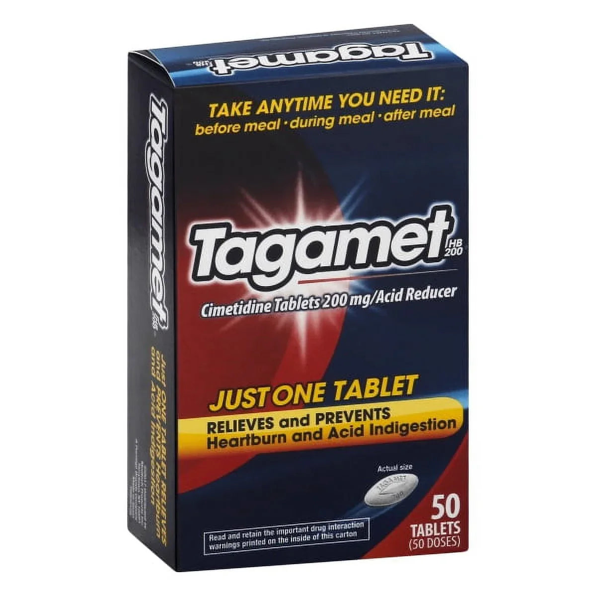 Tagamet Acid Reducer 200 mg, 50 Tablets - Exotic Pro