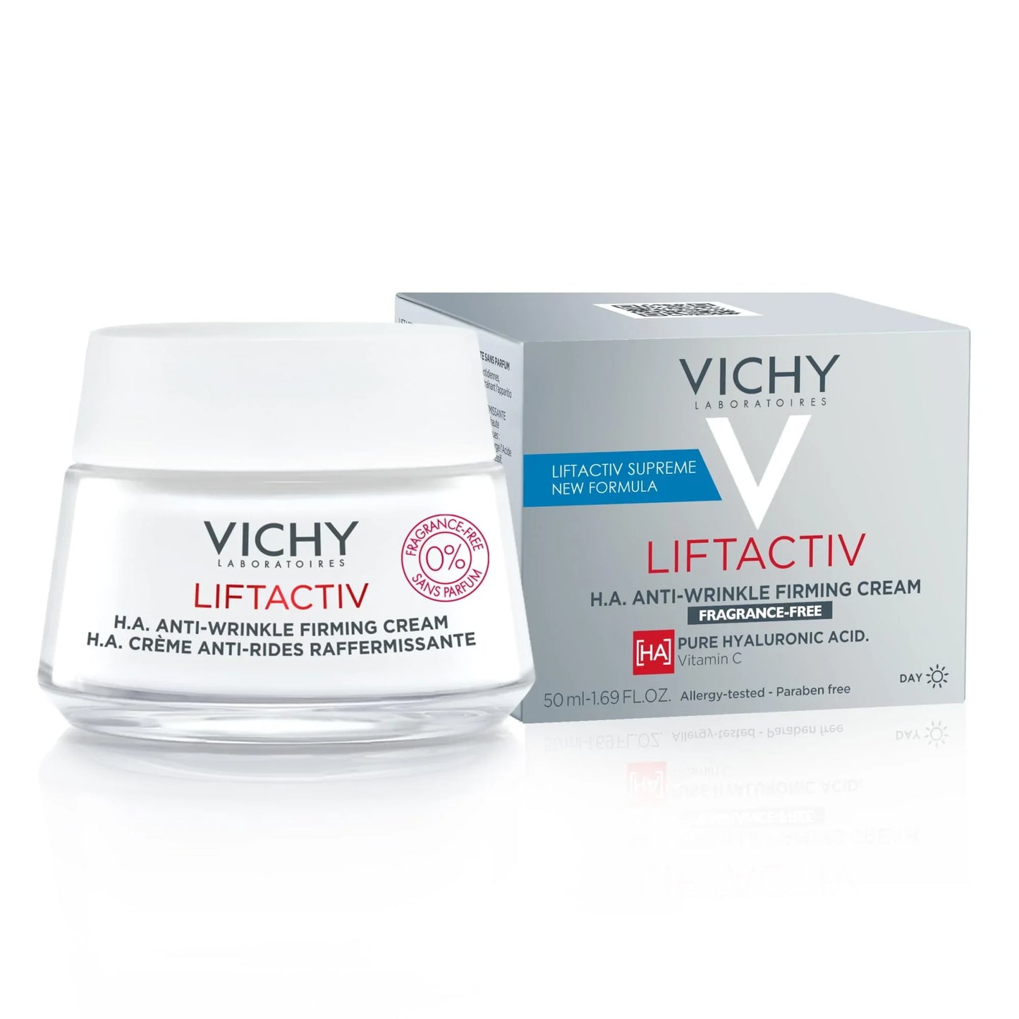 VICHY LifeActive Supreme H.A Anti-Wrinkle Firming Cream Fragrance Free Day - 50ml / 1.96oz - Exotic Pro