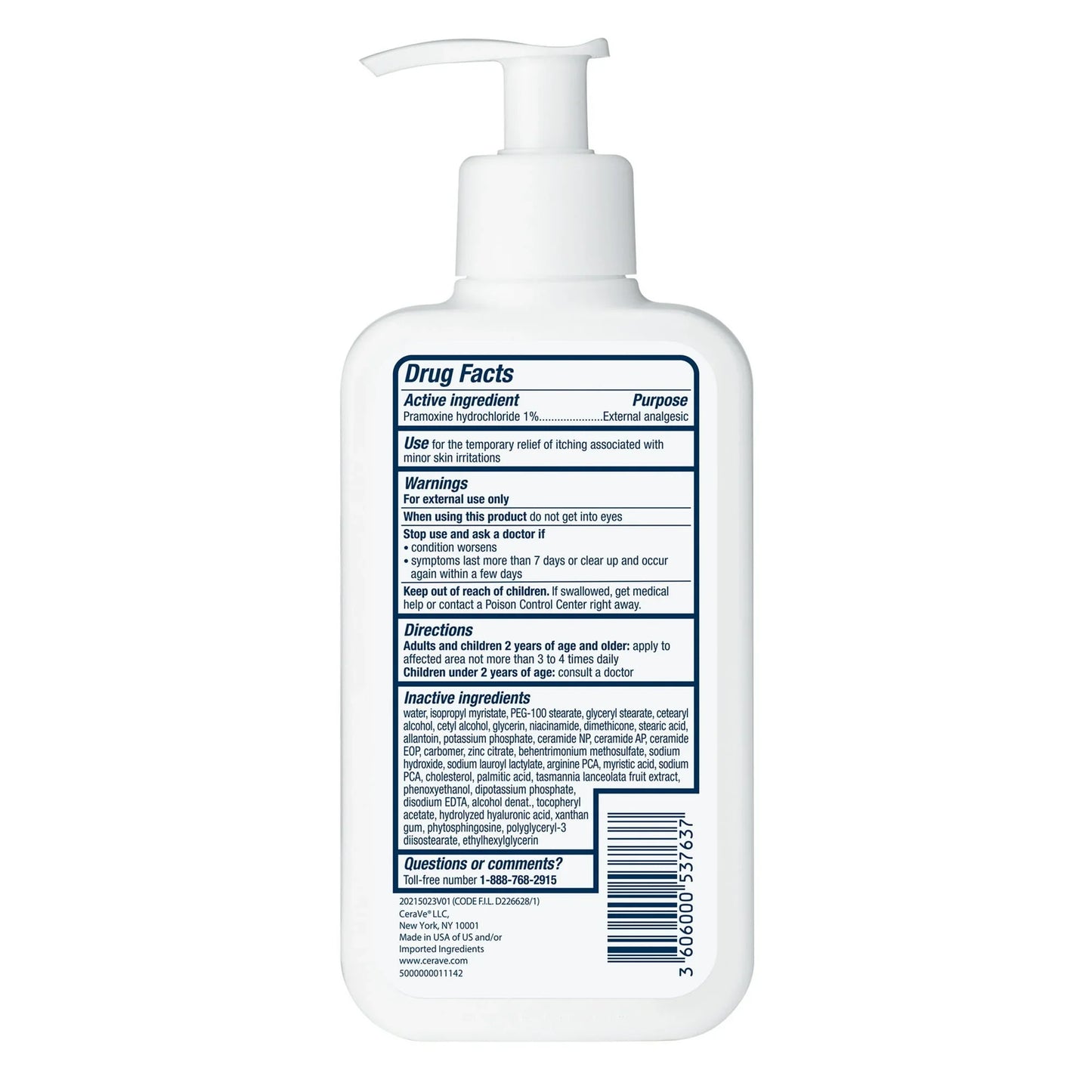 CeraVe Itch Relief Moisturizing Lotion for Dry & Itchy Skin, Steroid-Free, 8 oz - Exotic Pro
