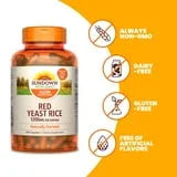 Sundown Red Yeast Rice 1200 mg, Naturally Derived, 240 Capsules (Packaging May Vary) - Exotic Pro