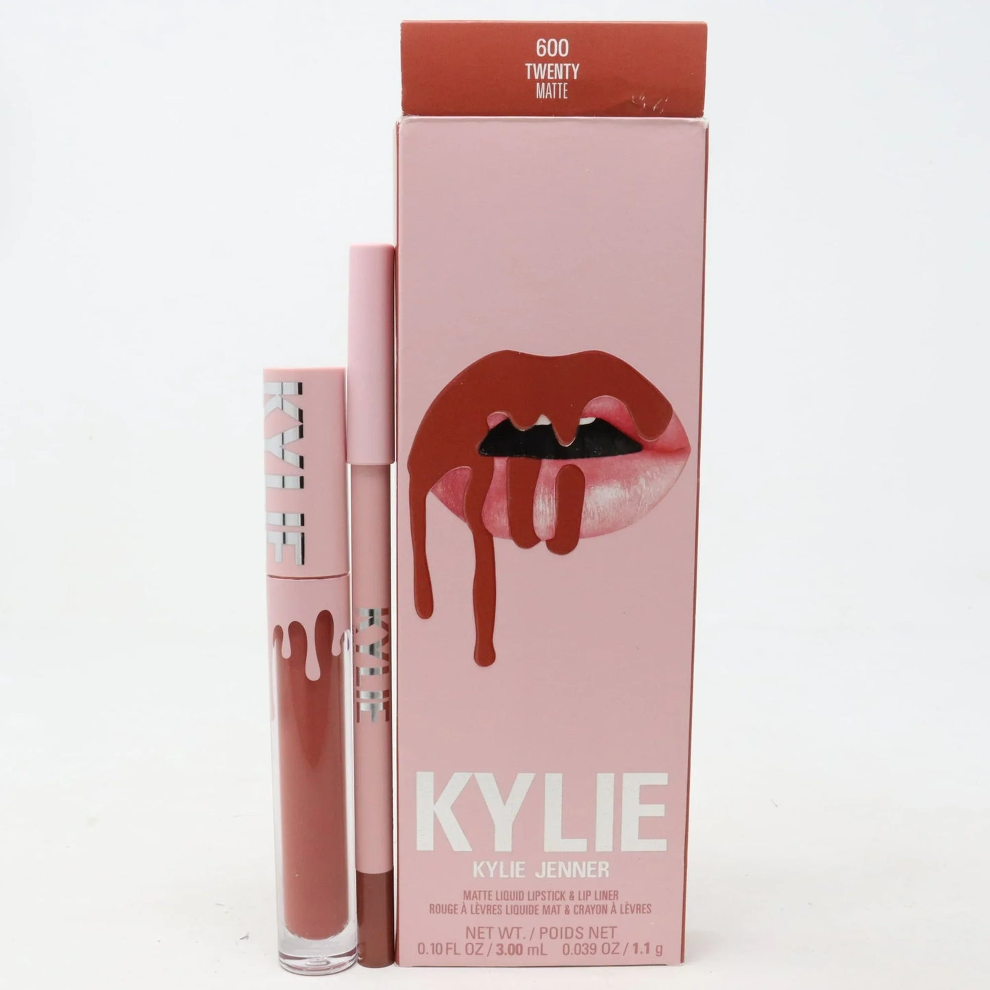 Kylie Jenner Lip Kit 600 Twenty Matte Lipstick & Liner - Exotic Pro