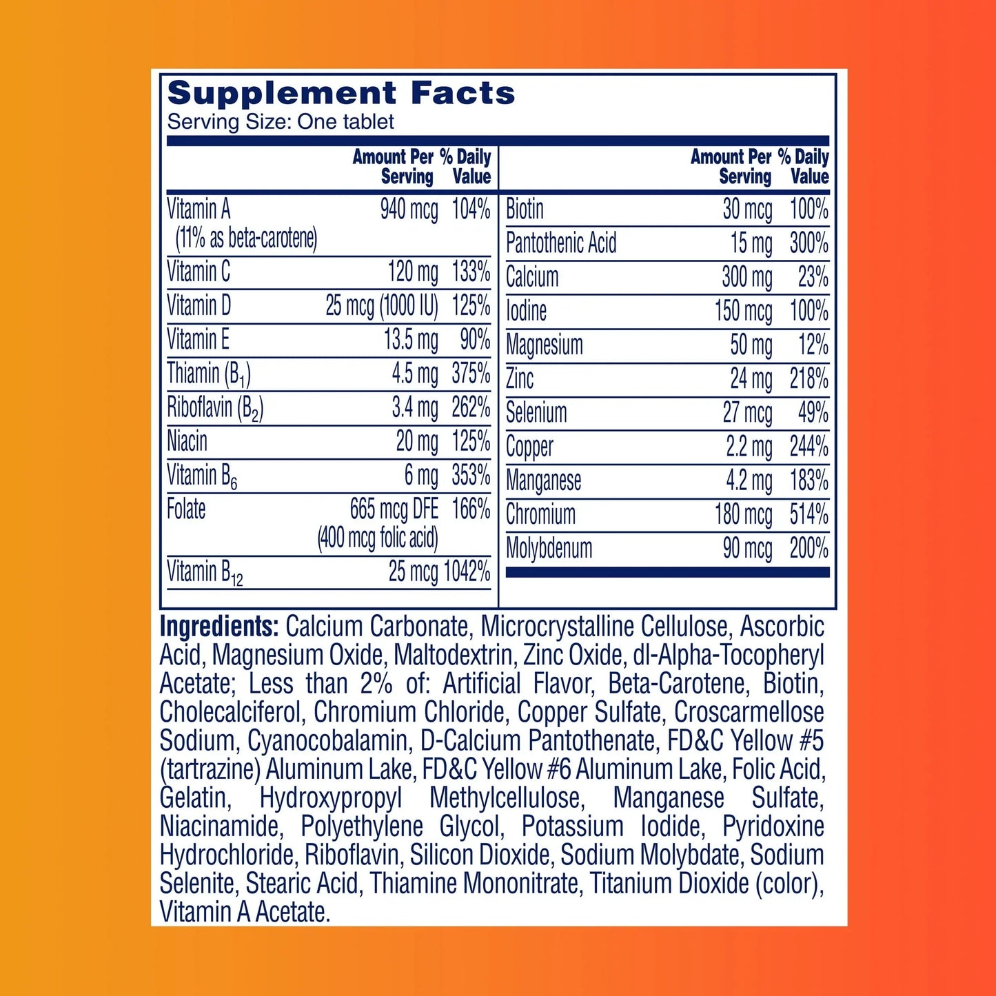 One A Day Women’s 50+ Multivitamin – Complete Wellness Support, 100 Ct - Exotic Pro