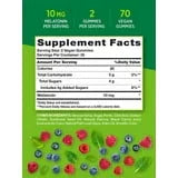 Melatonin Gummies 10mg | 70 Count | Berry Flavor | Vegan, Non-GMO, Gluten Free Supplement | by Nature's Truth - Exotic Pro
