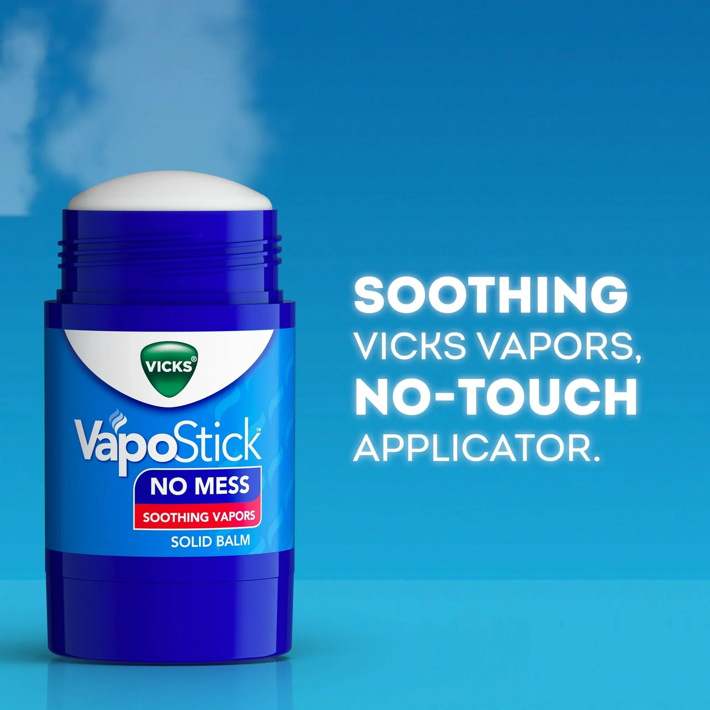 Vicks VapoStick – Invisible Solid Balm with Soothing Vapors, 1.25 oz - Exotic Pro