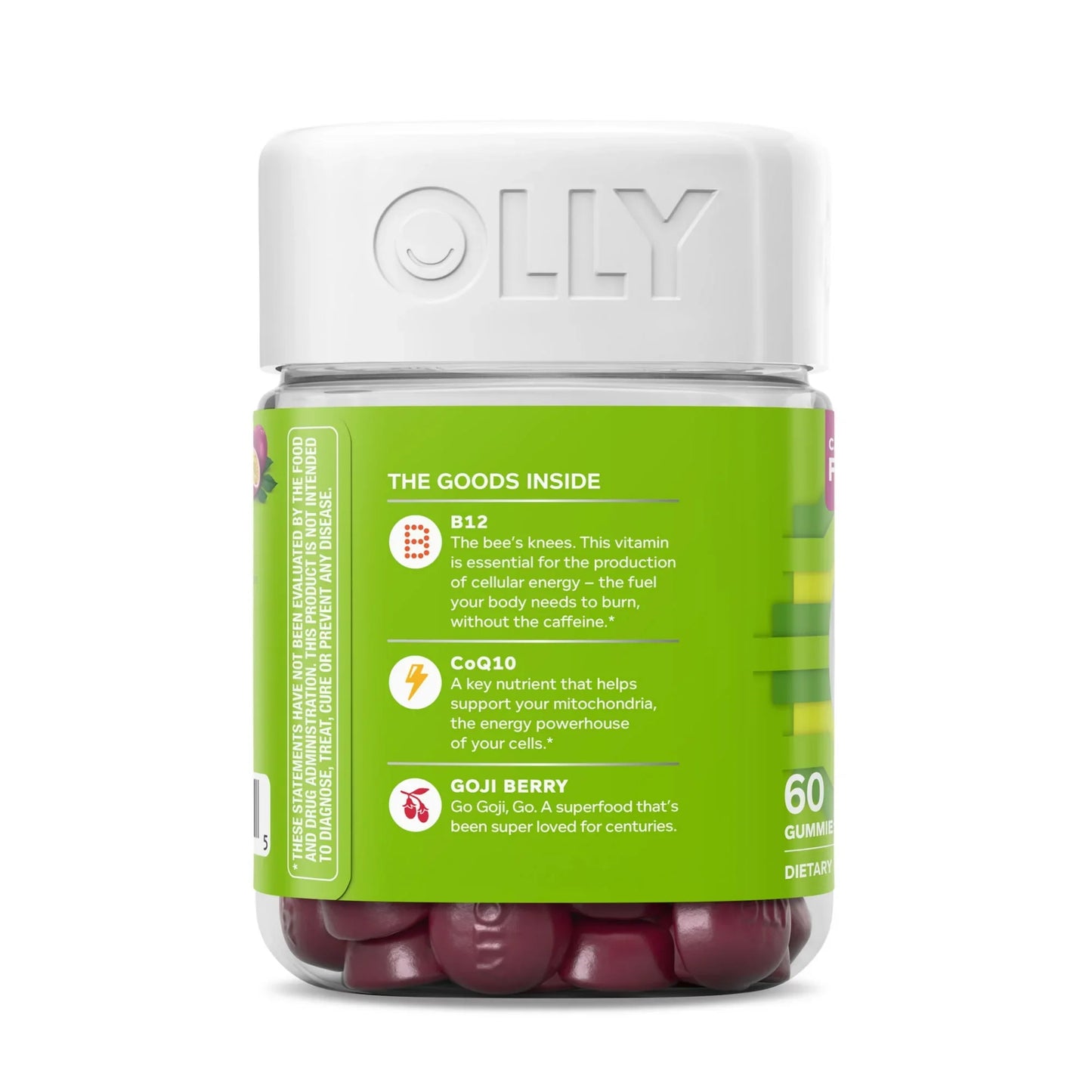 OLLY Daily Energy Gummies with B12 & CoQ10, Tropical Flavor, 60 Ct - Exotic Pro