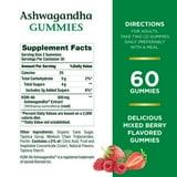 Nature’s Bounty Ashwagandha Gummies for Stress Support, KSM-66 300mg, Mixed Berry, 60 Gummies - Exotic Pro