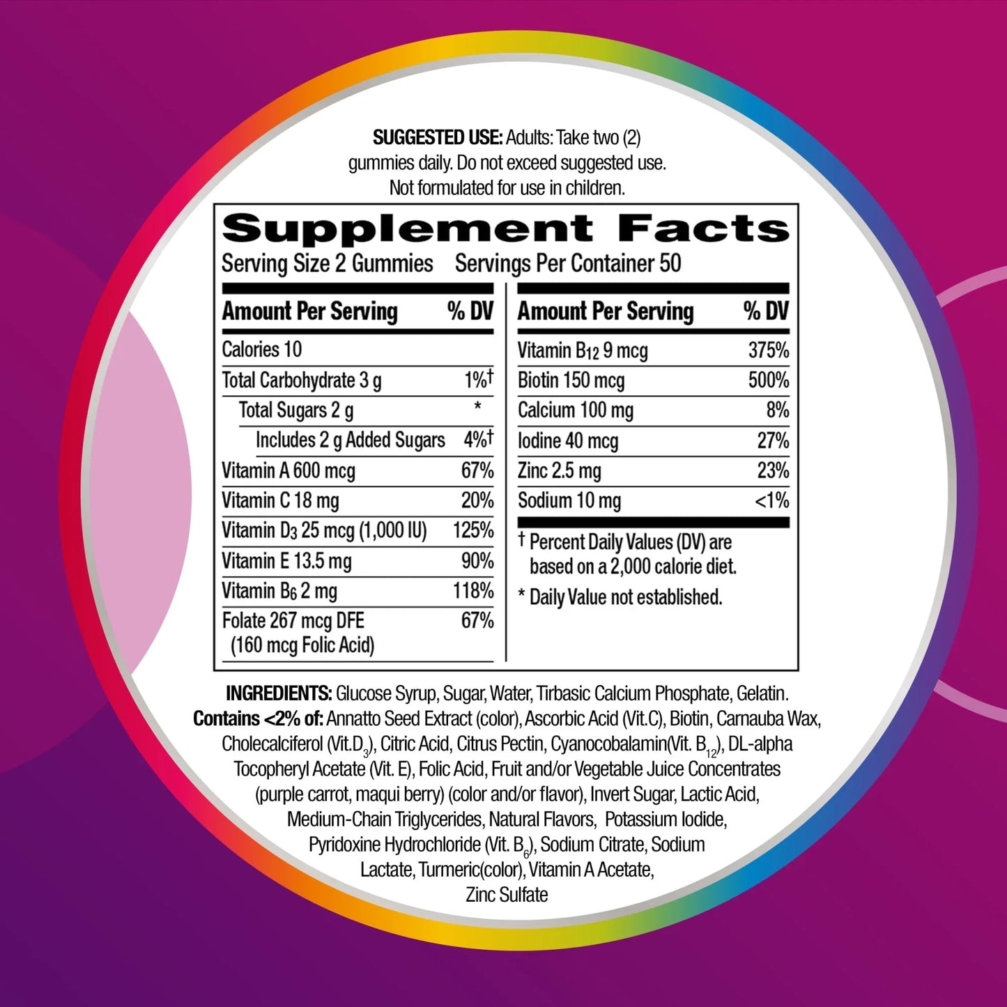 Centrum Multigummies Women’s Multivitamin Gummies, Assorted Fruit, 170 Ct - Exotic Pro