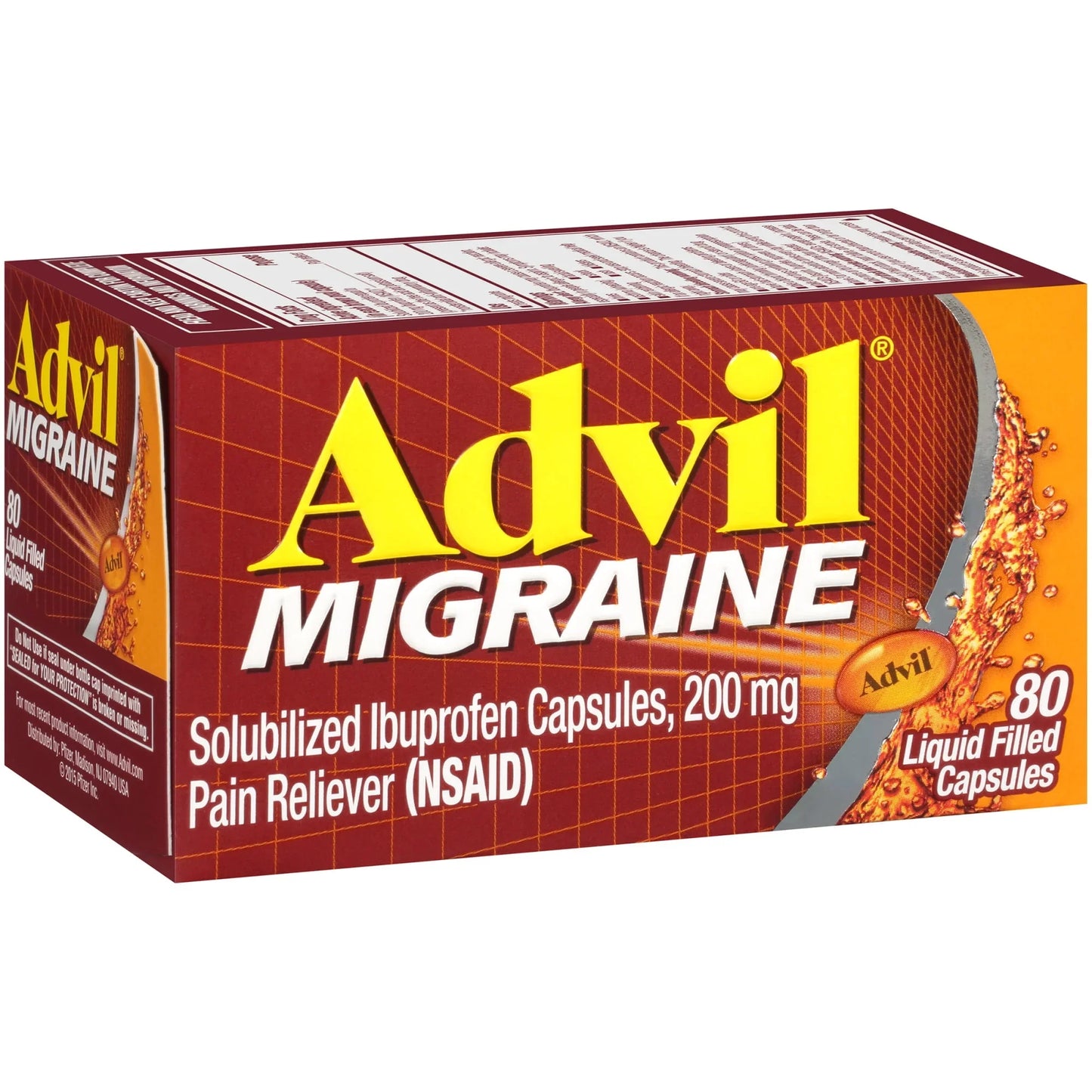 Advil Migraine Liquid Capsules – Headache & Fever Relief, 80 Ct - Exotic Pro