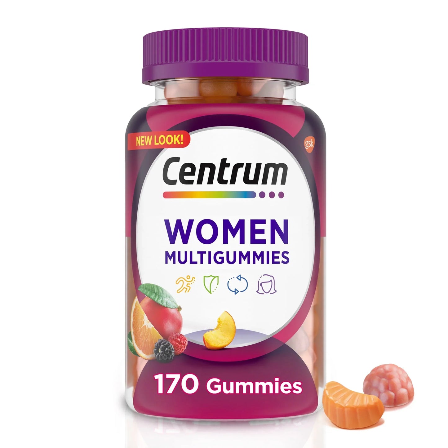 Centrum Multigummies Women’s Multivitamin Gummies, Assorted Fruit, 170 Ct - Exotic Pro