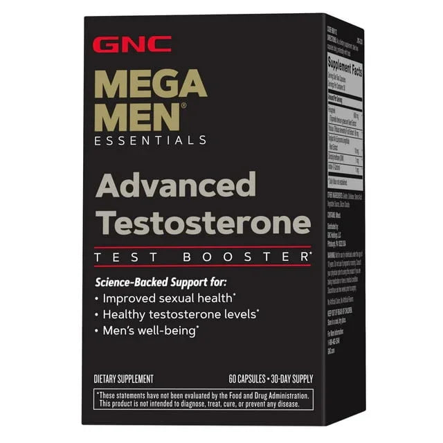 GNC Mega Men Advanced Testosterone Support – 60 Capsules, 30-Day Supply - Exotic Pro