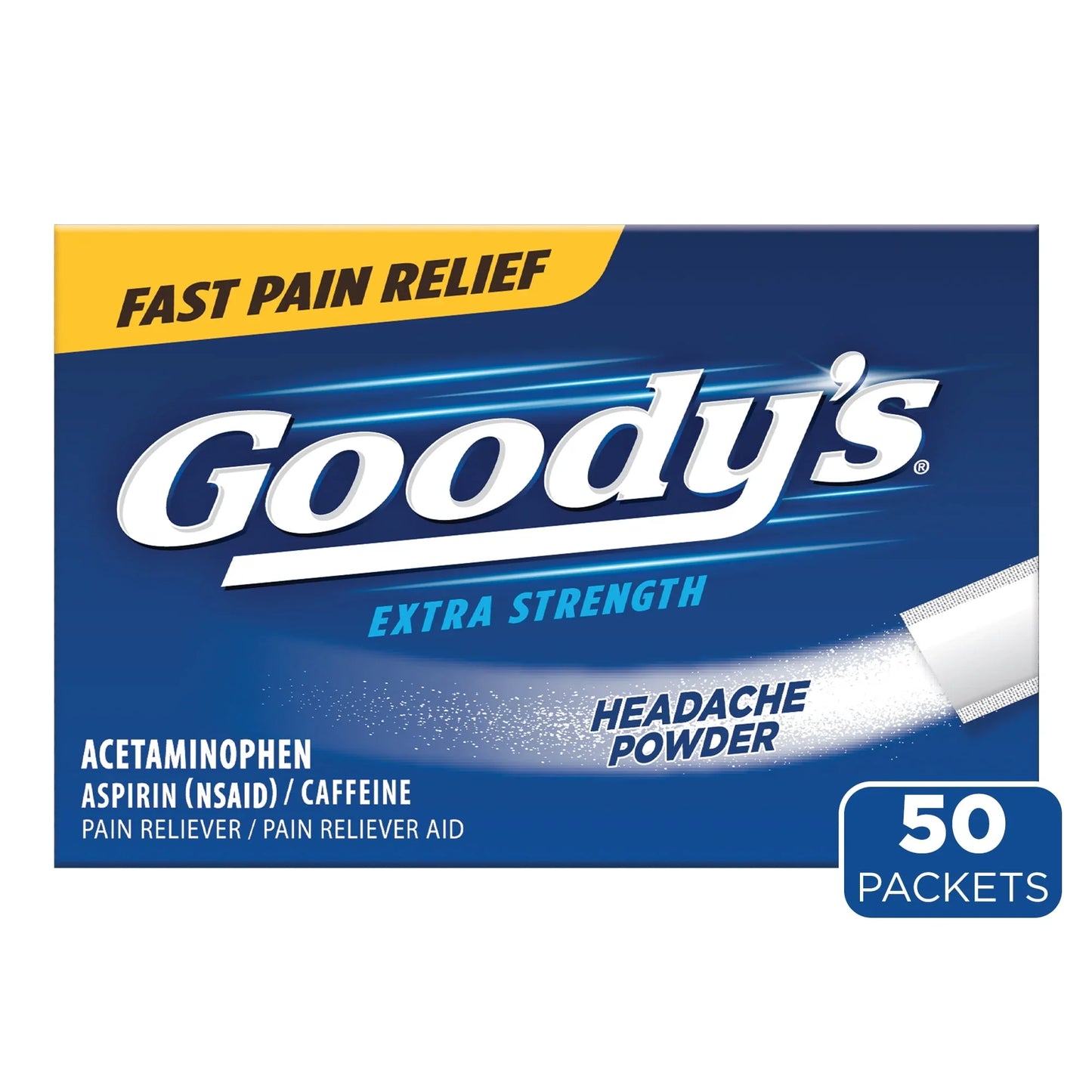 Goody's Extra Strength Headache Powder Sticks for Fast Relief – 50 Ct - Exotic Pro