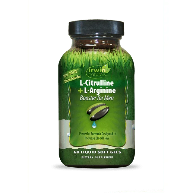 Irwin Naturals L-Citrulline + L-Arginine 60 Ct | Nitric Oxide & Circulation Support - Exotic Pro
