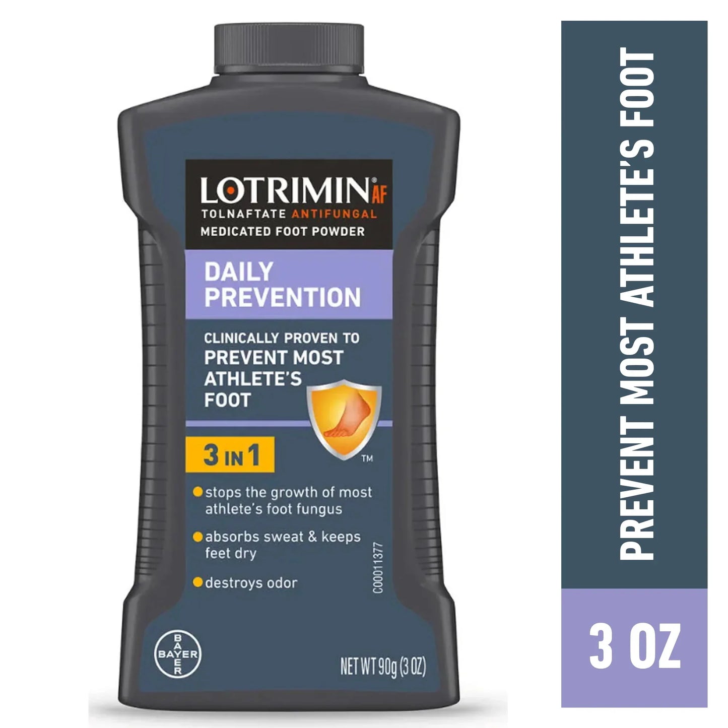 Lotrimin Daily Prevention Medicated Foot Powder – Athlete's Foot, 3 oz - Exotic Pro