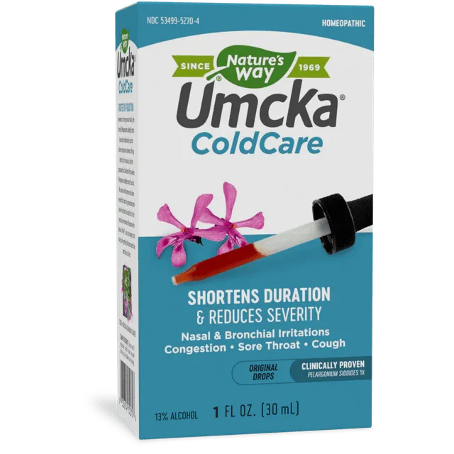Nature’s Way Umcka ColdCare – Fast Cold Relief Drops, Alcohol-Free, 1 oz - Exotic Pro