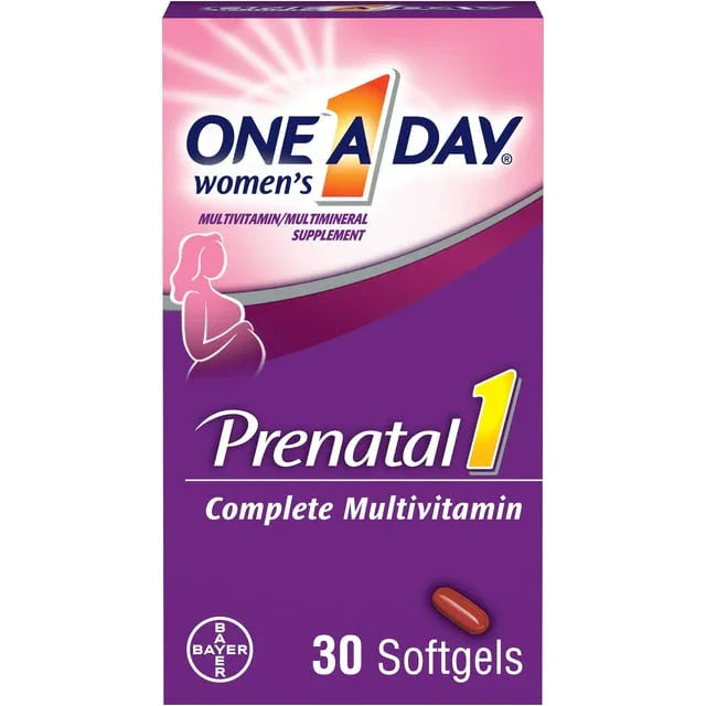 One A Day Women’s Prenatal – Multivitamin with Folic Acid & DHA, 30 Ct - Exotic Pro