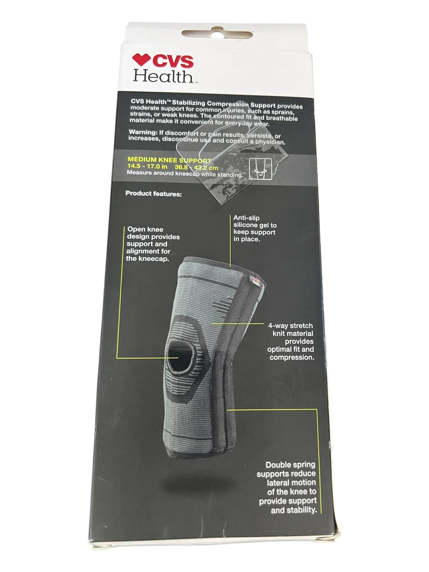 CVS Health Medium Knee Brace with Stabilizing Compression Support