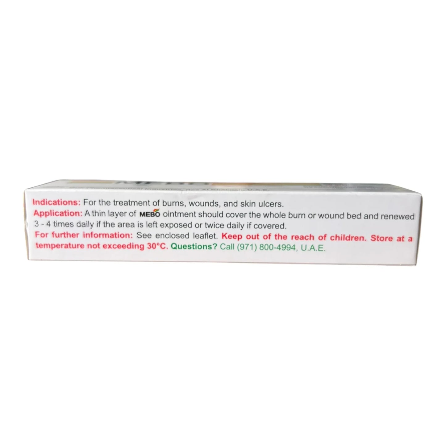Mebo Burn Cream Ointment – Wound & Scar Care, 30g Tube EXP 07-2028 - Exotic Pro
