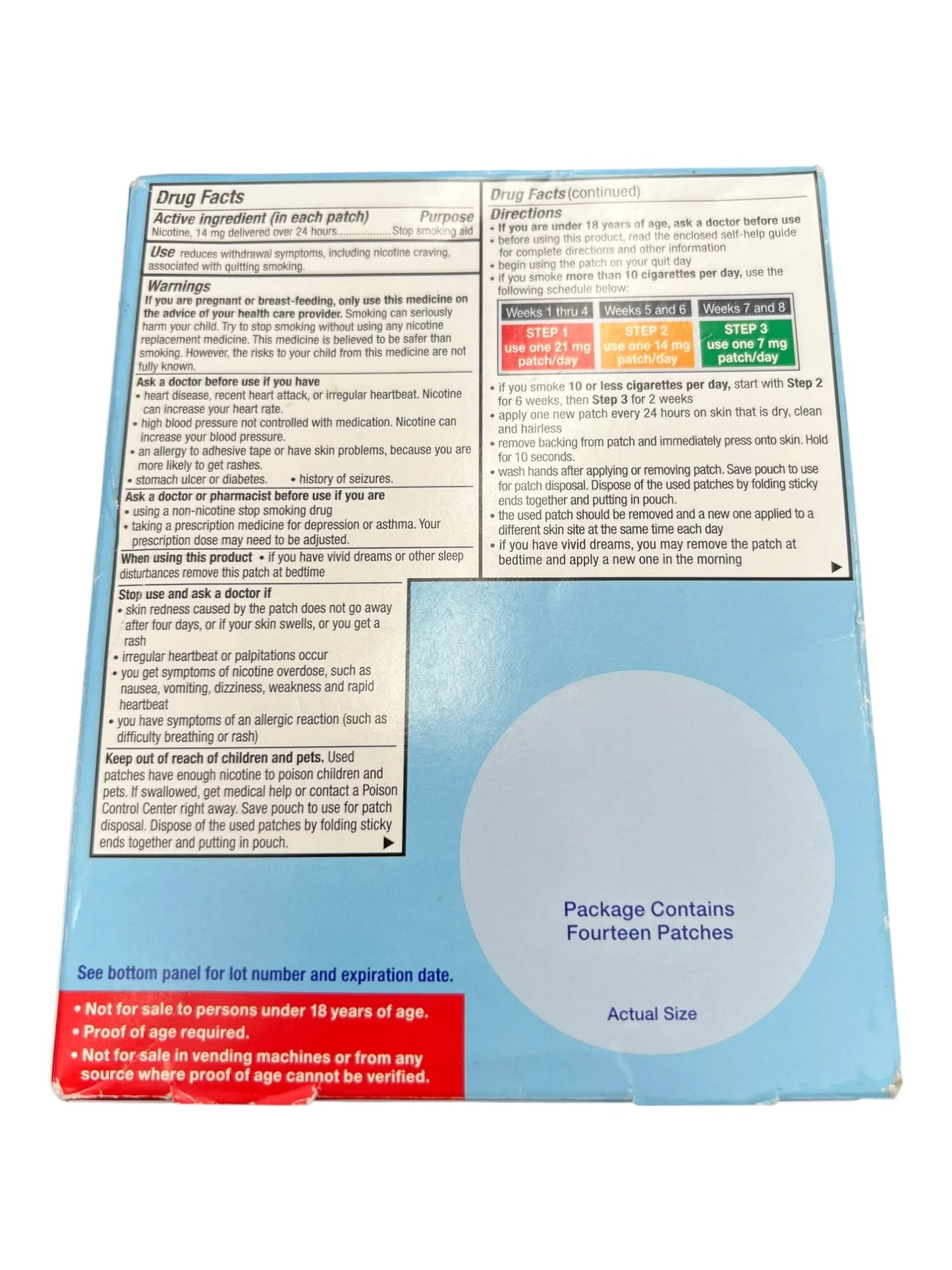 CVS Step 2 Nicotine Patches 14mg – 14 Transdermal Patches