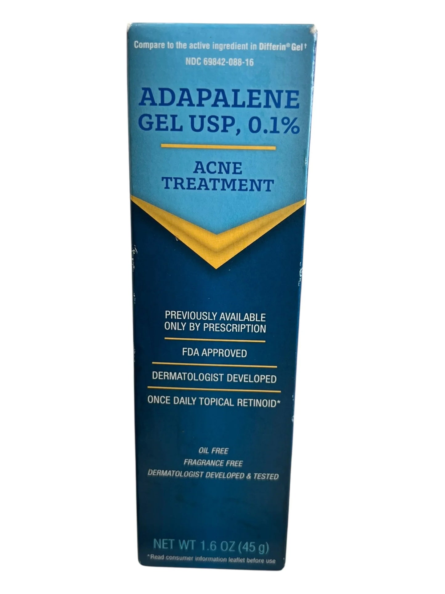 Adapalene Gel 0.1% Topical Acne Treatment | 1.6 oz Maximum Strength Retinoid - Exotic Pro
