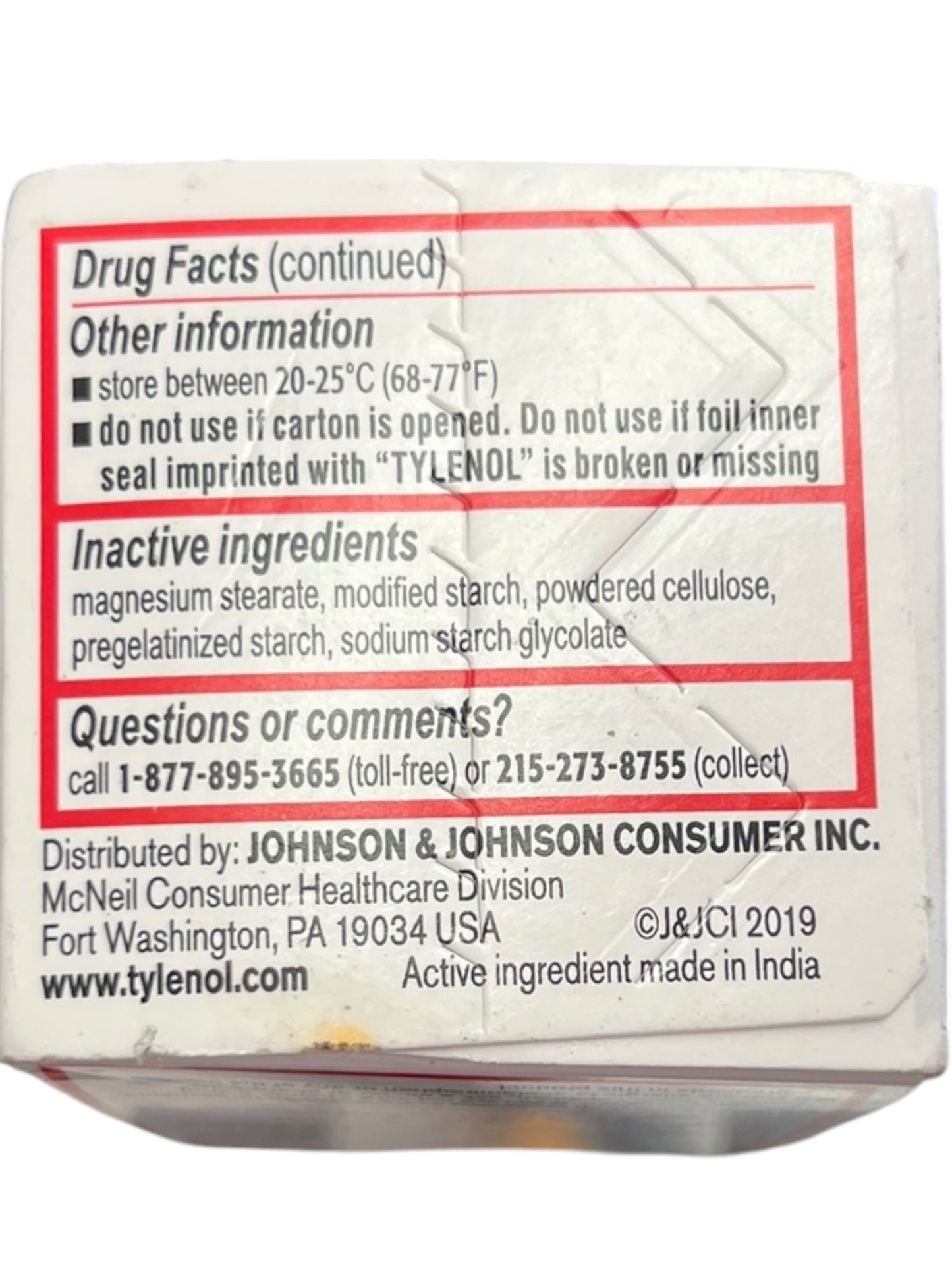 Tylenol Regular Strength 325mg Acetaminophen Tablets – 100 Count