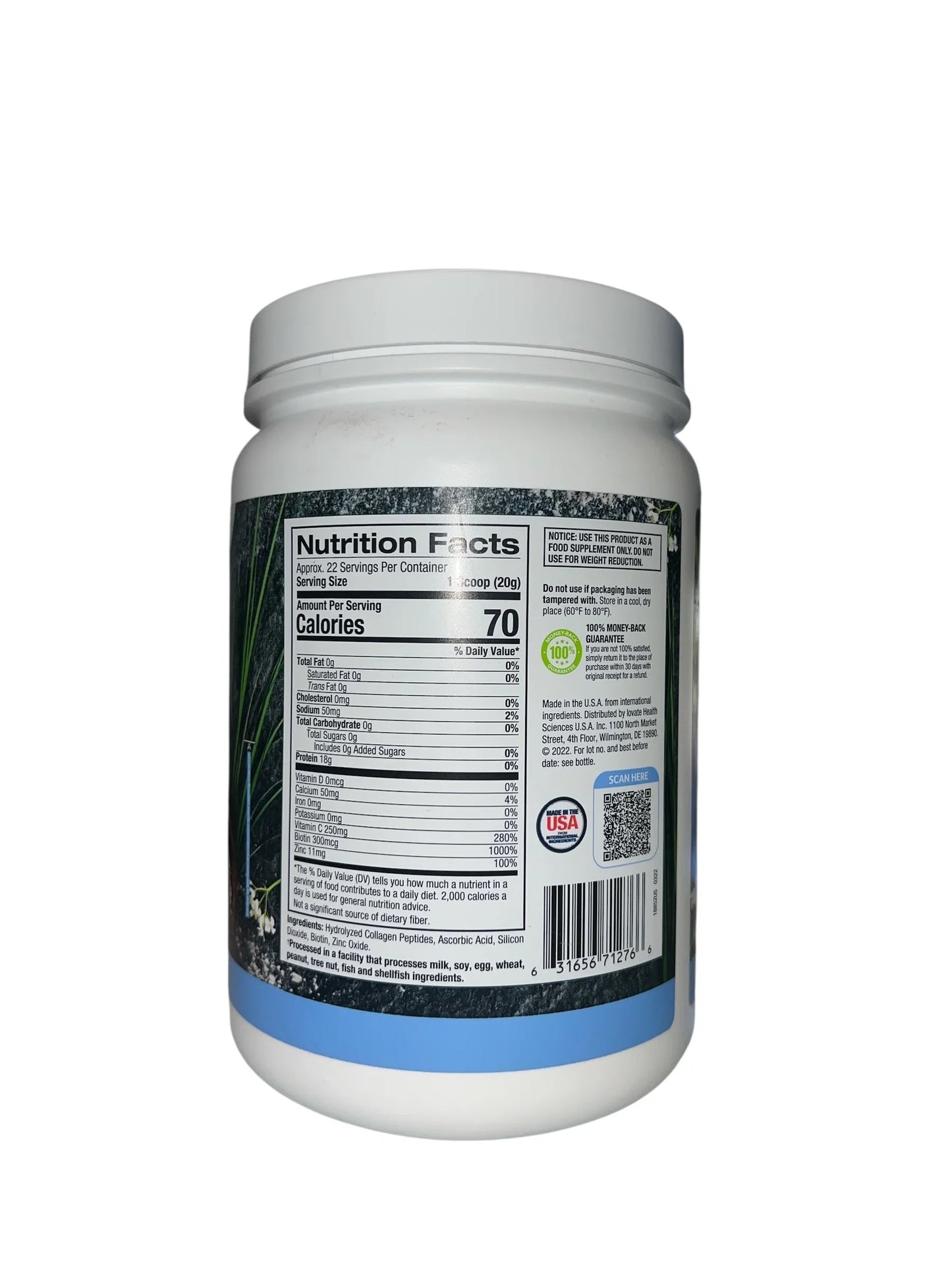 Purely Inspired Collagen Peptides Powder with Biotin, Unflavored – 1 lb - Exotic Pro