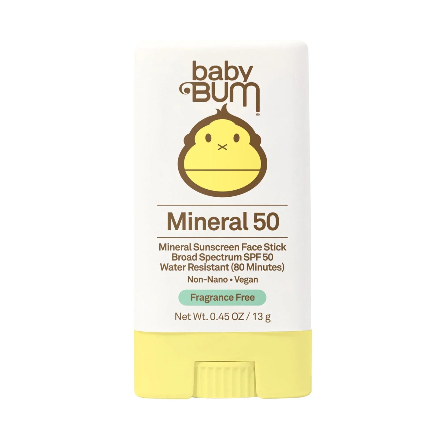Baby Bum Mineral Sunscreen Face Stick SPF 50, Fragrance Free, 0.45 oz - Exotic Pro