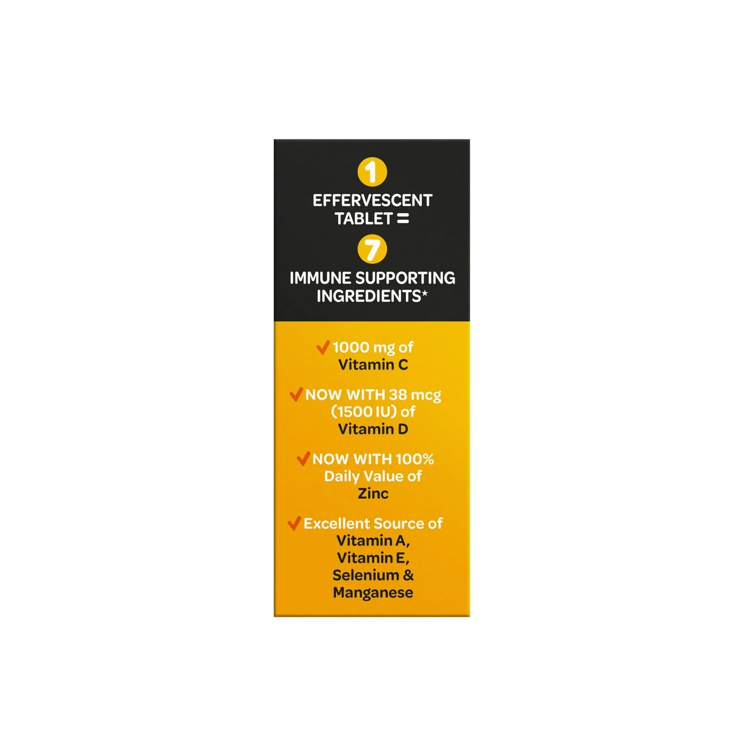 Airborne Immune Support Effervescent Tablets, Vitamin C 1000mg, Orange, 30 Ct - Exotic Pro