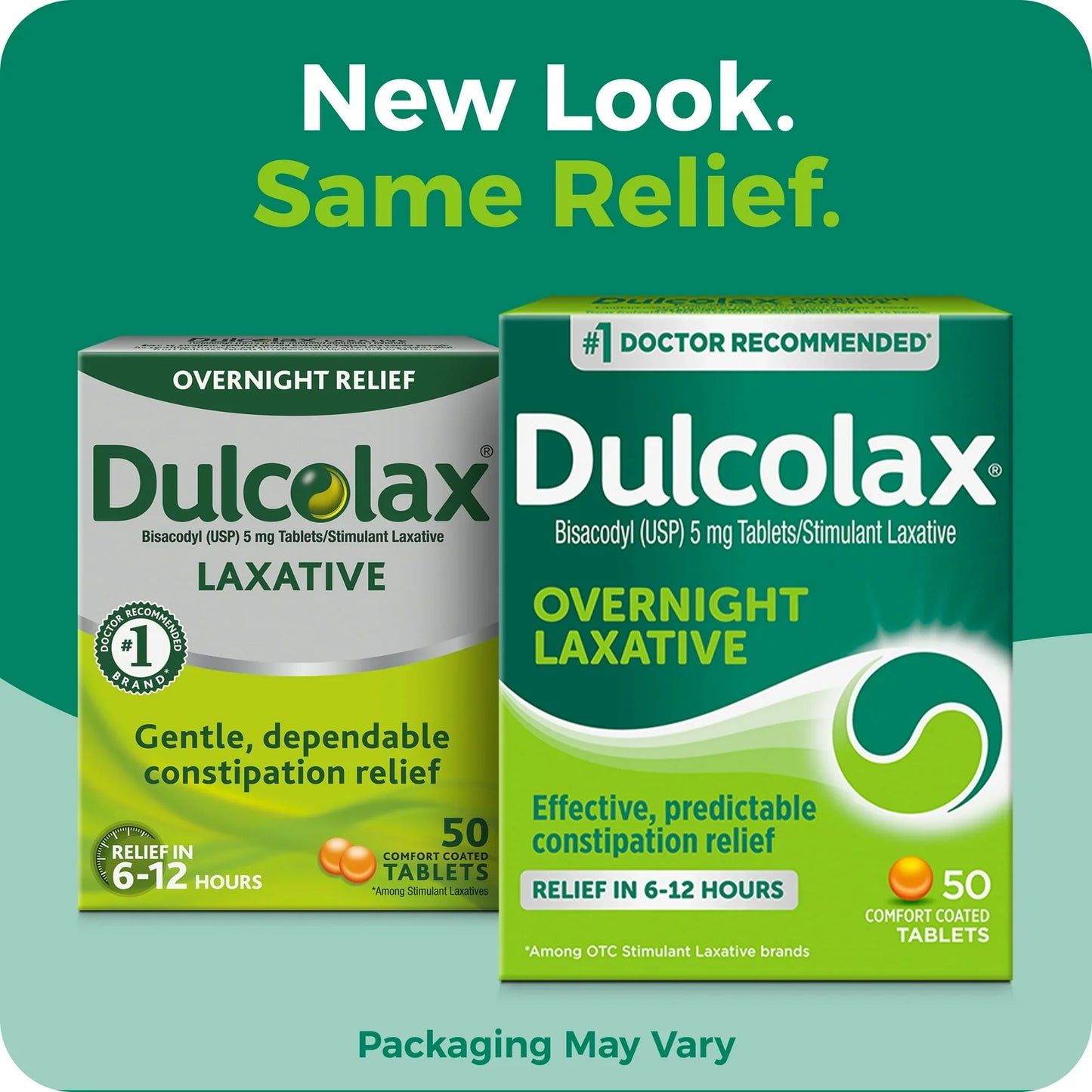 Dulcolax Laxative Tablets 5mg 50 Ct | Overnight Constipation Relief with Bisacodyl - Exotic Pro